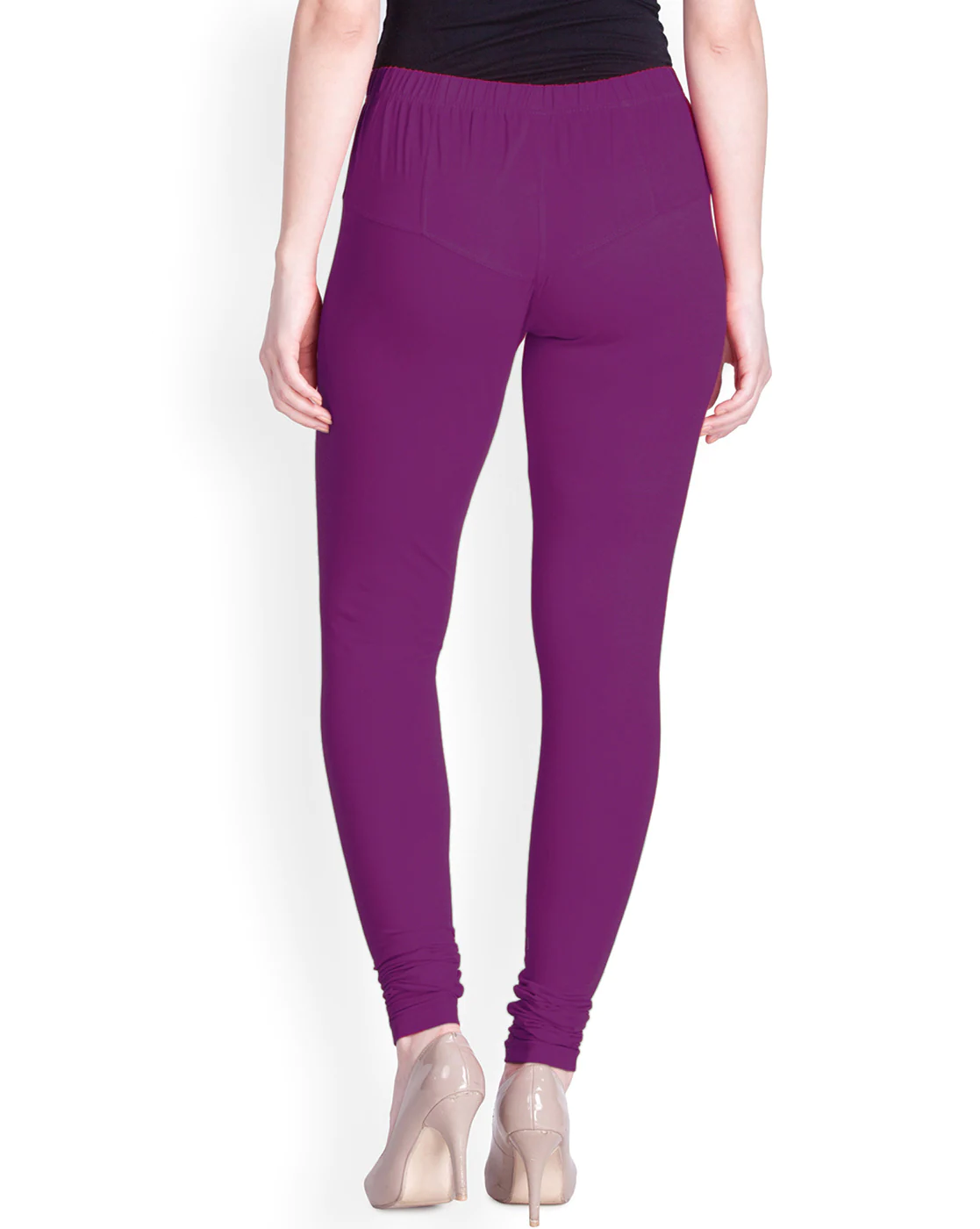 Lyra Purple Churidar Cotton Leggings free Size for Woman - Stilento