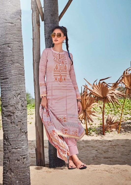Mumtaz Arts Pure Lawn Cotton Unstitched Suit Set
