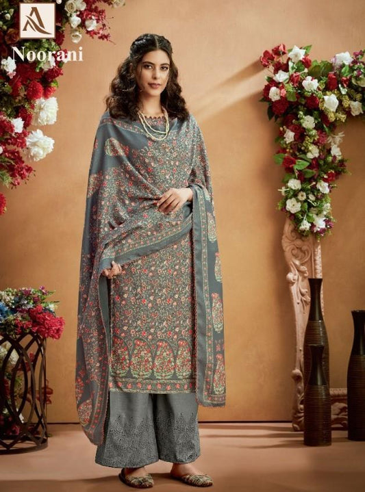 Noorani Pure Pashmina Suit Women's Dress Material