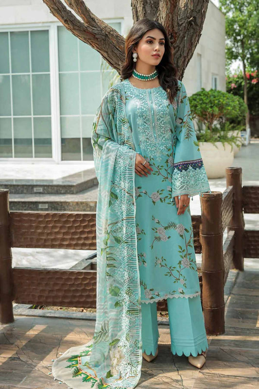 Nureh Gardenia Embroidered Lawn Pakistani Suit