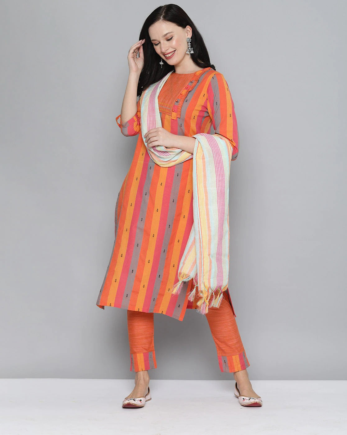 Handloom Mangalgiri Cotton Dress Material at Rs.1200/Piece in pune offer by  Shivani Handlooms