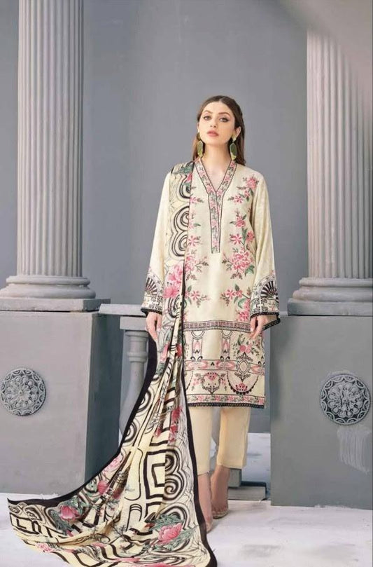 Pakistani designer suits Dress Material White For Women