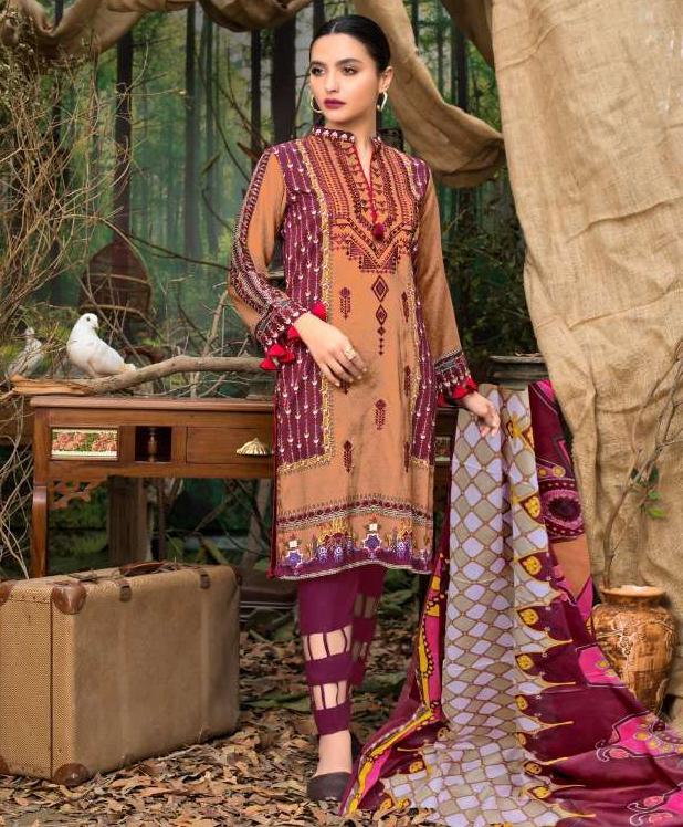 Pakistani Lawn Cotton Salwar Kameez Dress Material - Stilento