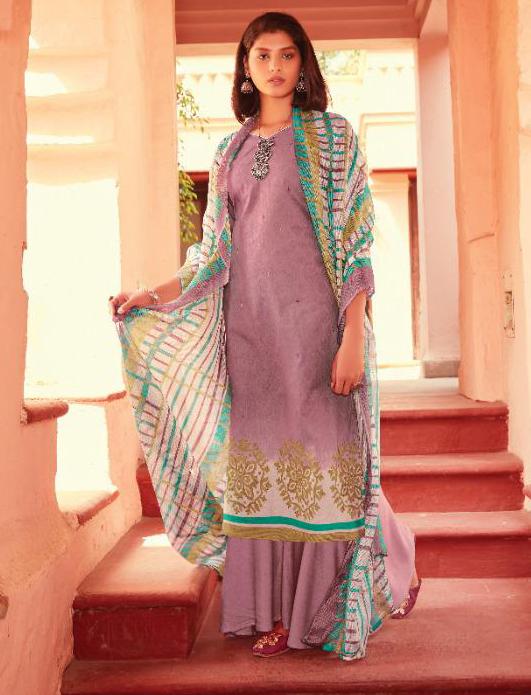 Pakistani Lawn Cotton Unstitched Suit Dress Material for Women
