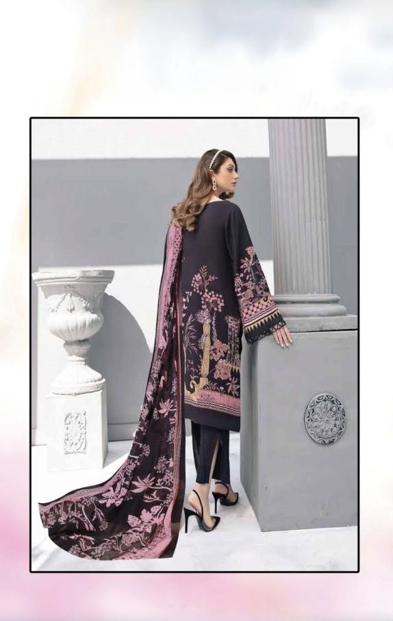 Pakistani Style Cotton Black Suits Dress Material - Stilento
