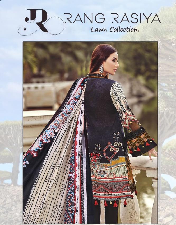 Pakistani Style Printed Black Suits Dress Material for women - Stilento