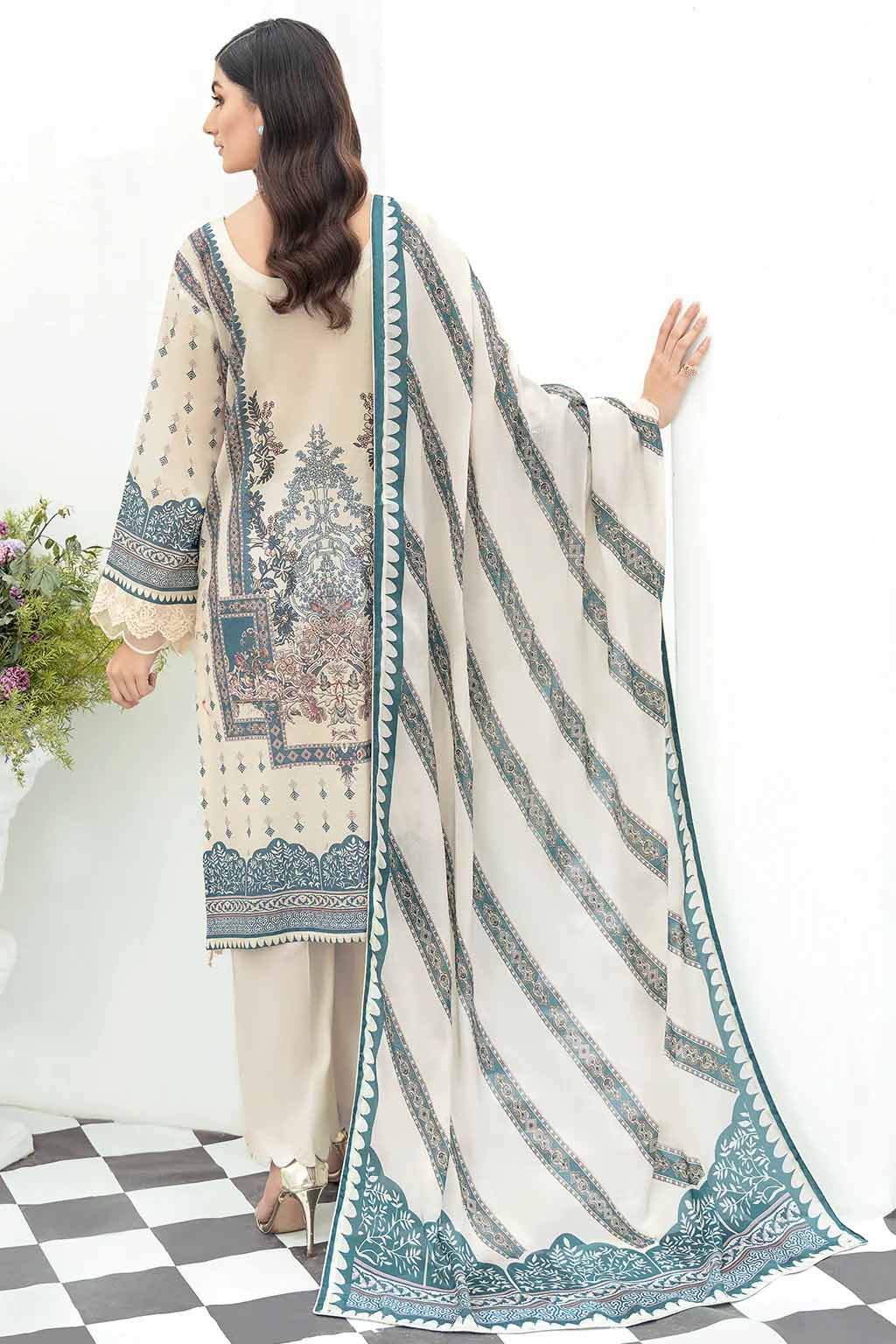 Ramsha Riwayat Luxury Lawn Vol 5 Pakistani Unstitched Suit Y-503