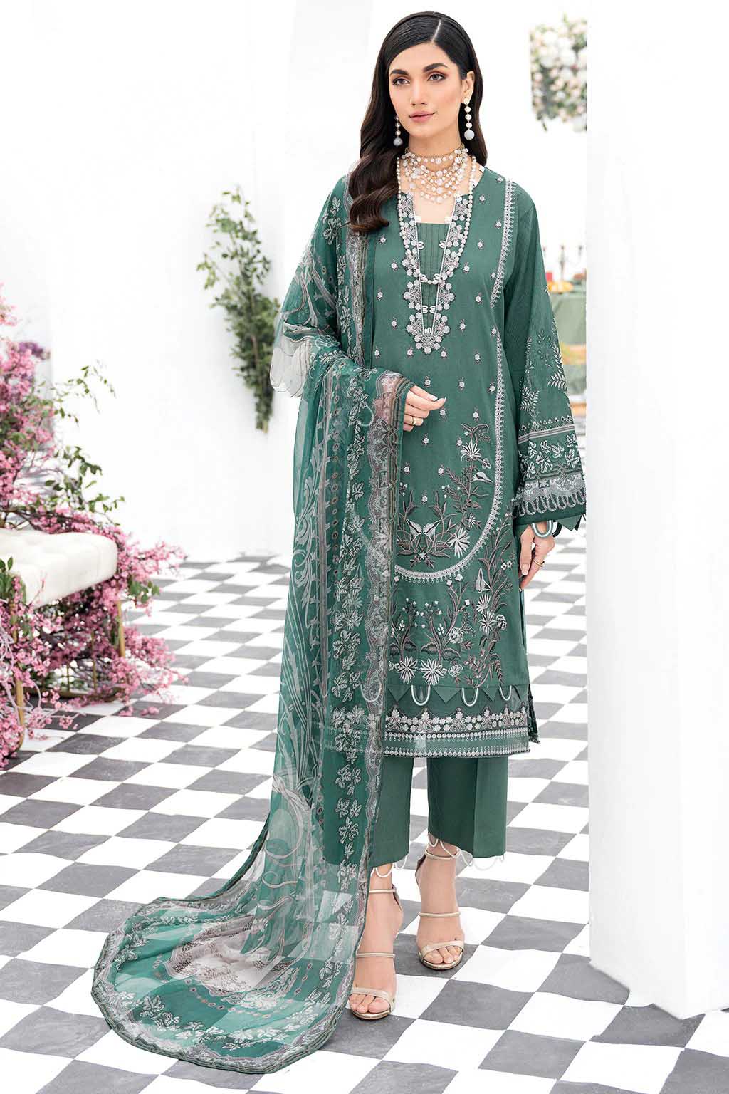 Ramsha Riwayat Luxury Lawn Vol 5 Pakistani Unstitched Suit Y-505