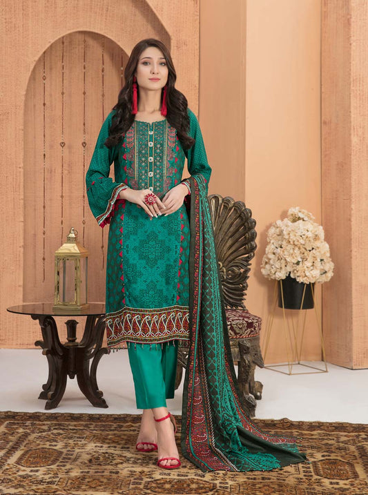 Amna Sohail Pakistani Winter Linen Suits By Tawakkal - Stilento