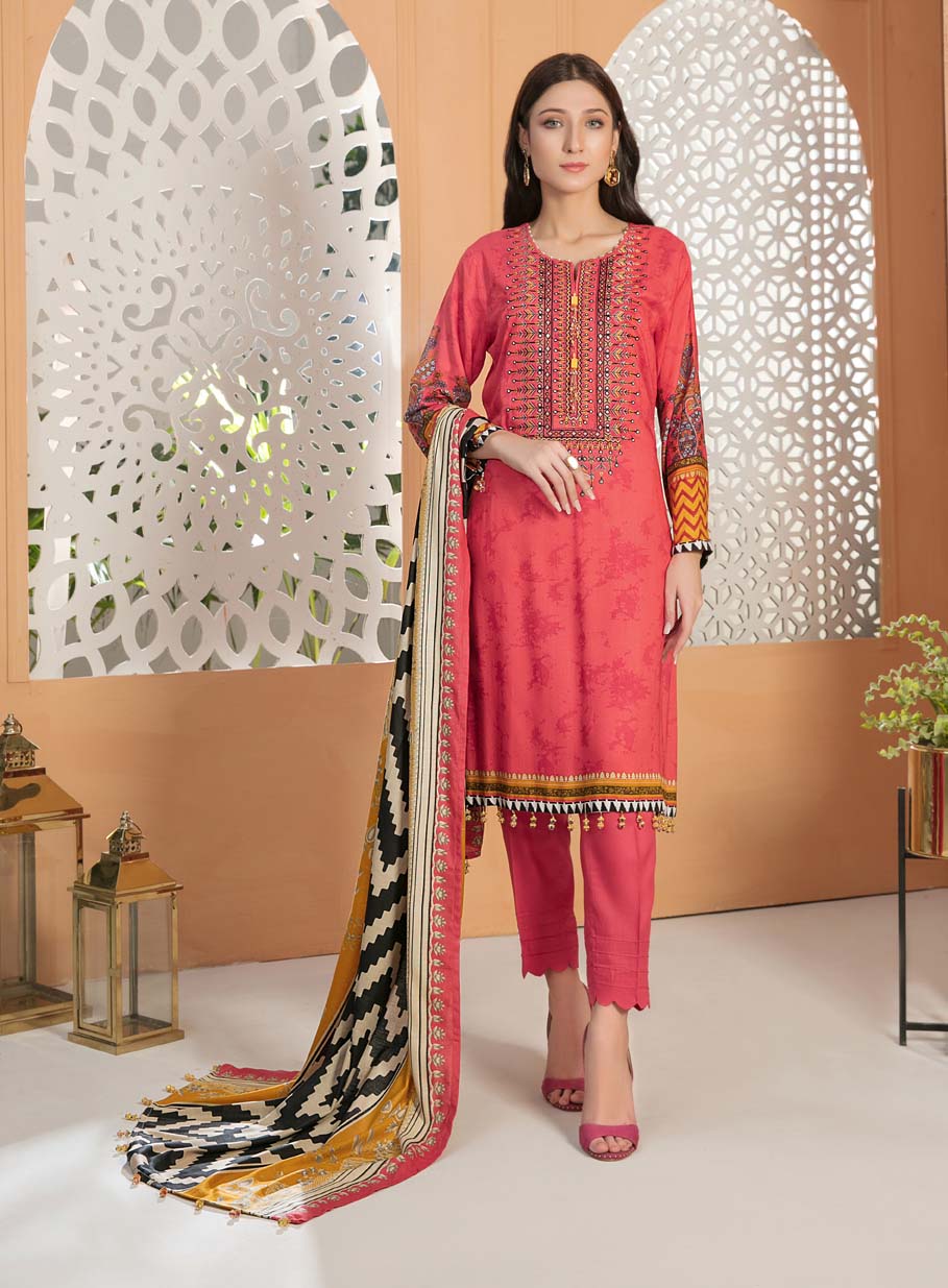 Amna Sohail Pakistani Winter Linen Suits By Tawakkal - Stilento