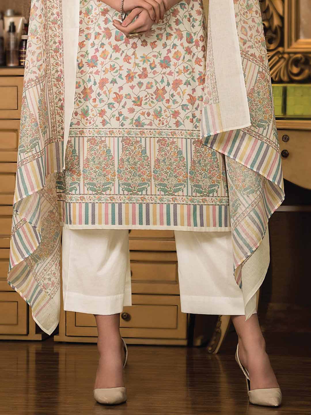 Shop Unstitched Winter Woolen Pashmina Suits for ladies Online – Stilento