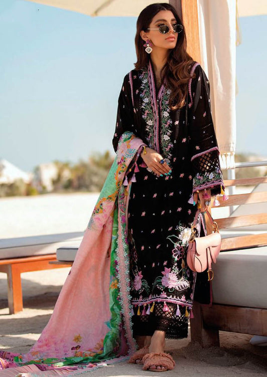 Pure Cotton Green Unstitched Pakistani Suit For Ladies