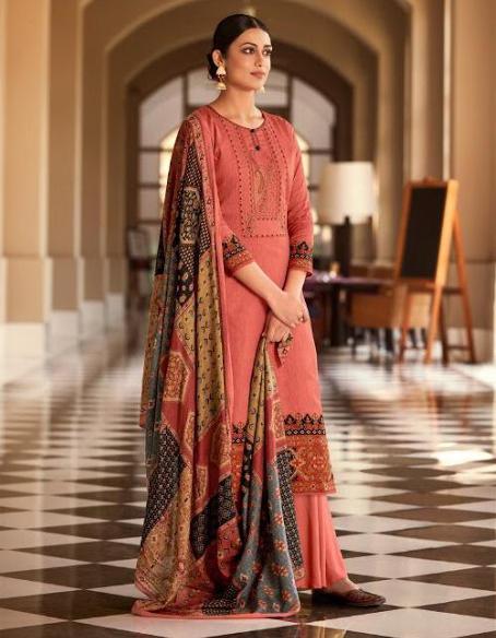 Pure Cotton Salwar Suit Karachi Dress Material With Embroidery for Women