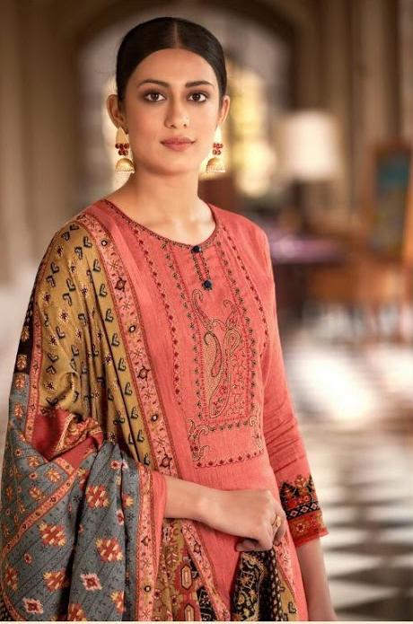 Pure Cotton Salwar Suit Karachi Dress Material With Embroidery for Women - Stilento