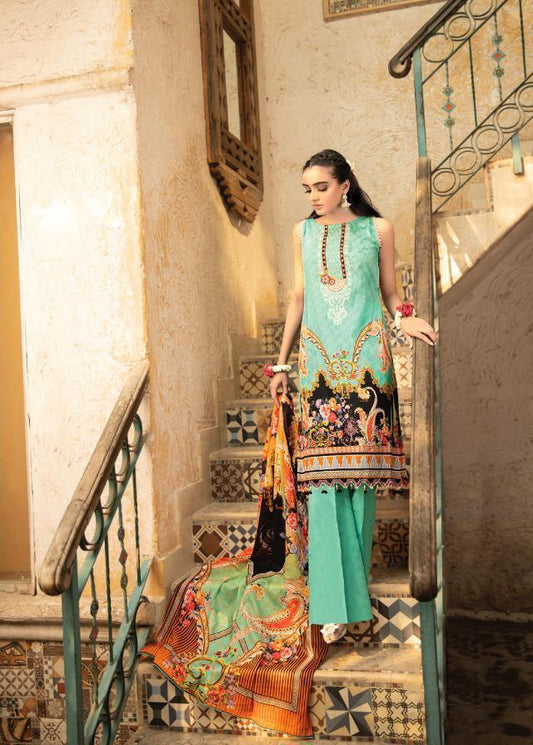 Pure Lawn Digital Style Printed Karachi Dress Material
