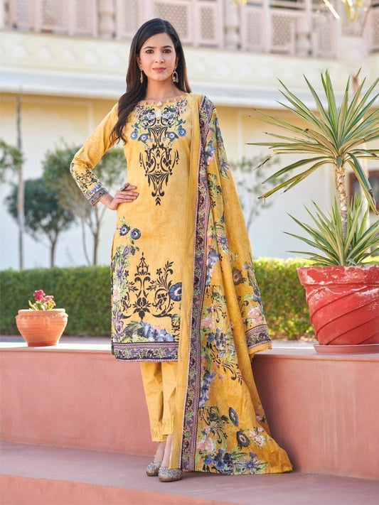 Pure Lawn Printed Women Suit Karachi Dress Material