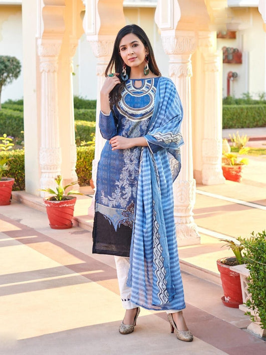 Pure Lawn Printed Women Unstitched Suit Karachi Dress Material