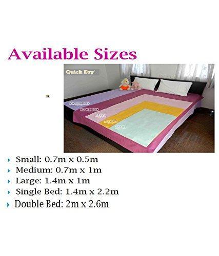 Quick Dry Baby Mat Double Bed Protector Waterproof Sheet Pink - Stilento