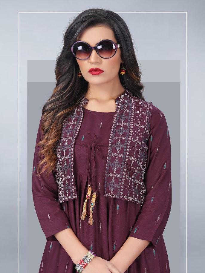 Rayon Women's Kurtis With Koti Set