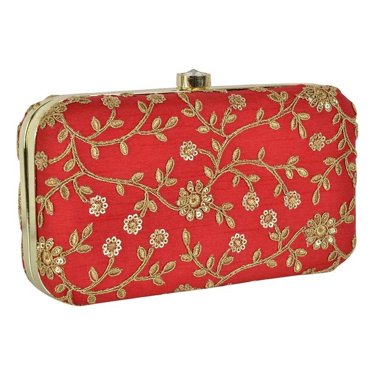 Priyaasi Pink Floral Thread Charm Clutch Bag for Women's - Stylish Trendy  Casual – SaumyasStore
