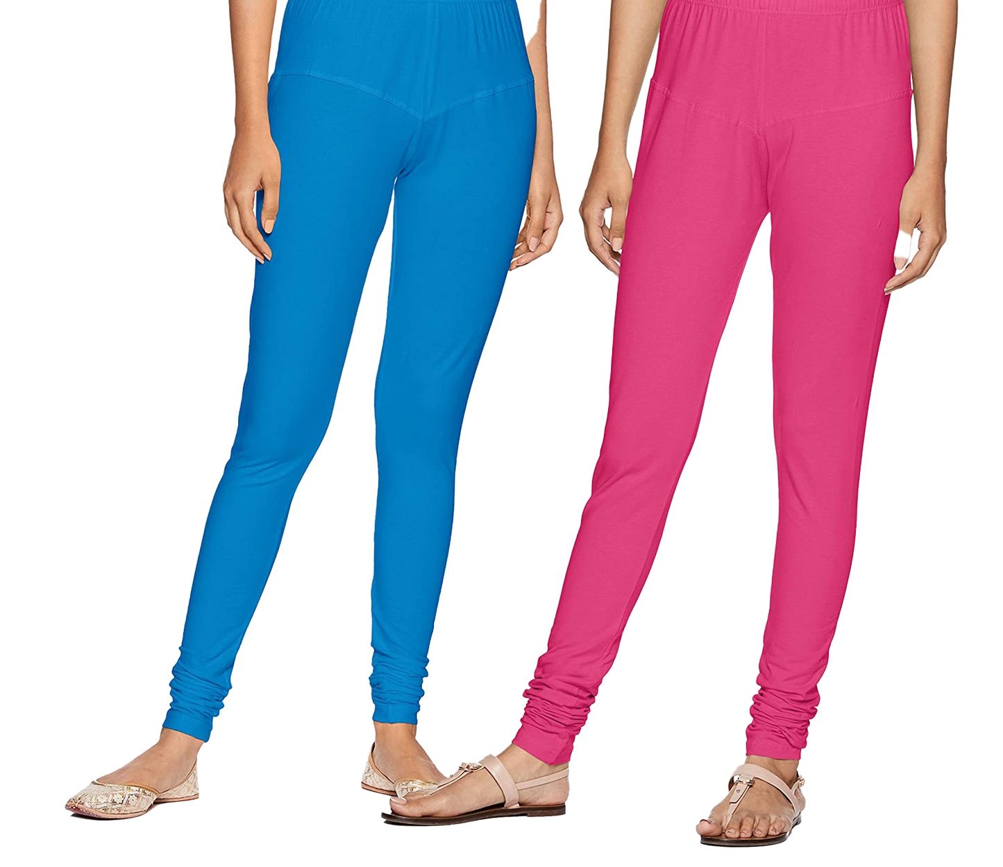 Rupa churidar blue and pink Leggings for ladies (Pack of 2) - Stilento
