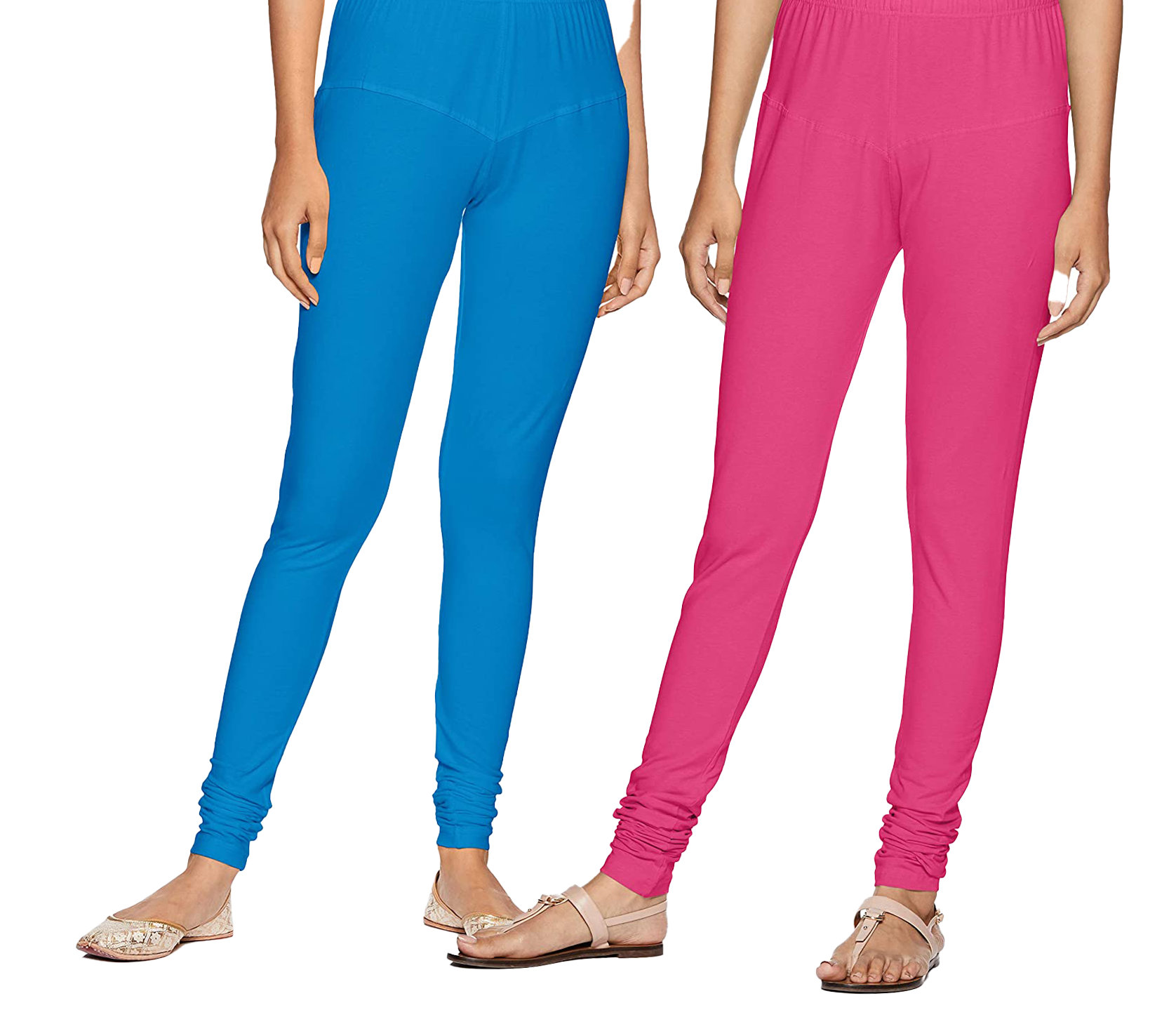Rupa churidar blue and pink Leggings for ladies (Pack of 2)