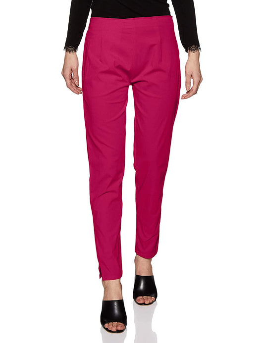 Rupa Softline Pink Women's Cotton Pants - Stilento