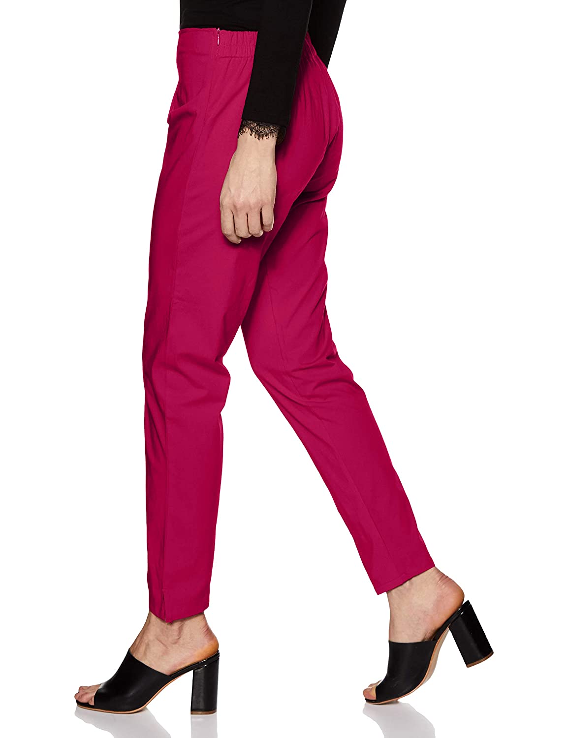 Rupa Softline Pink Women's Cotton Pants - Stilento