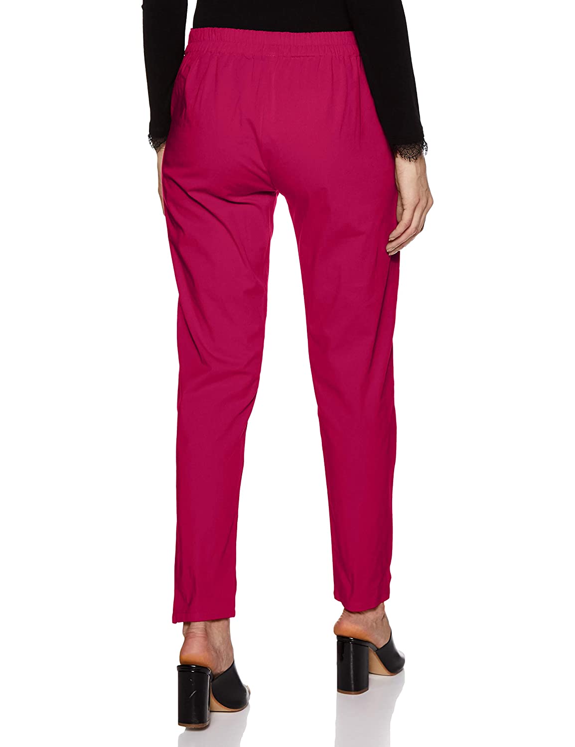 Rupa Softline Pink Women's Cotton Pants - Stilento