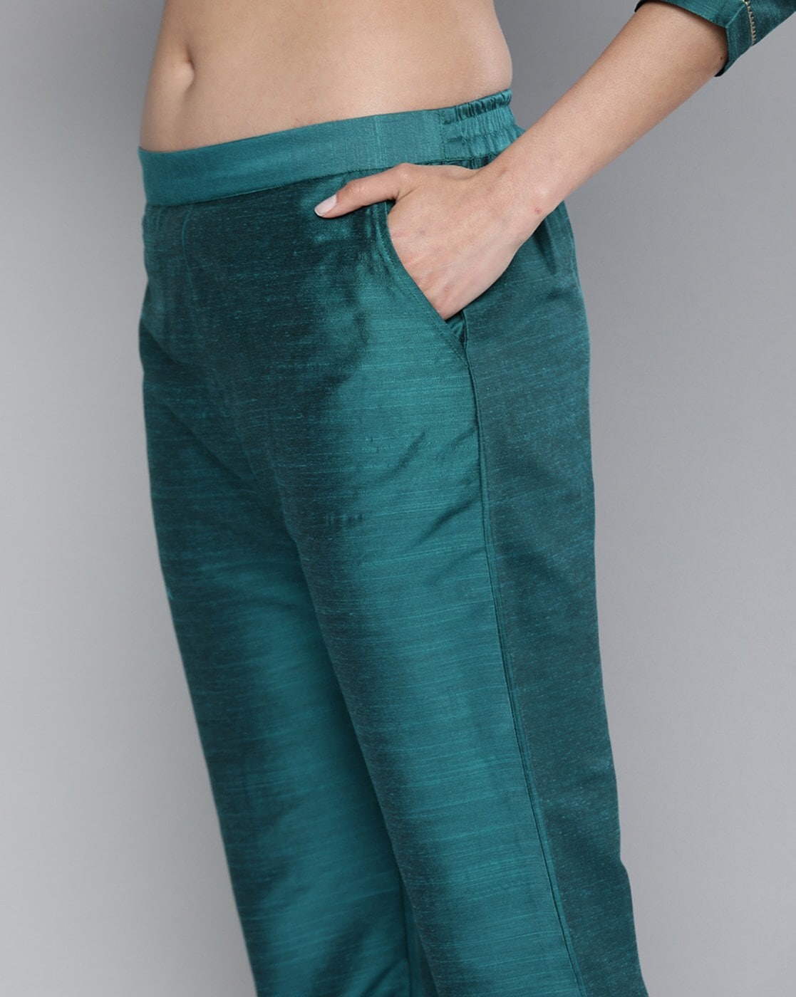 South Cotton Kurta Set With Pants For Women - Stilento