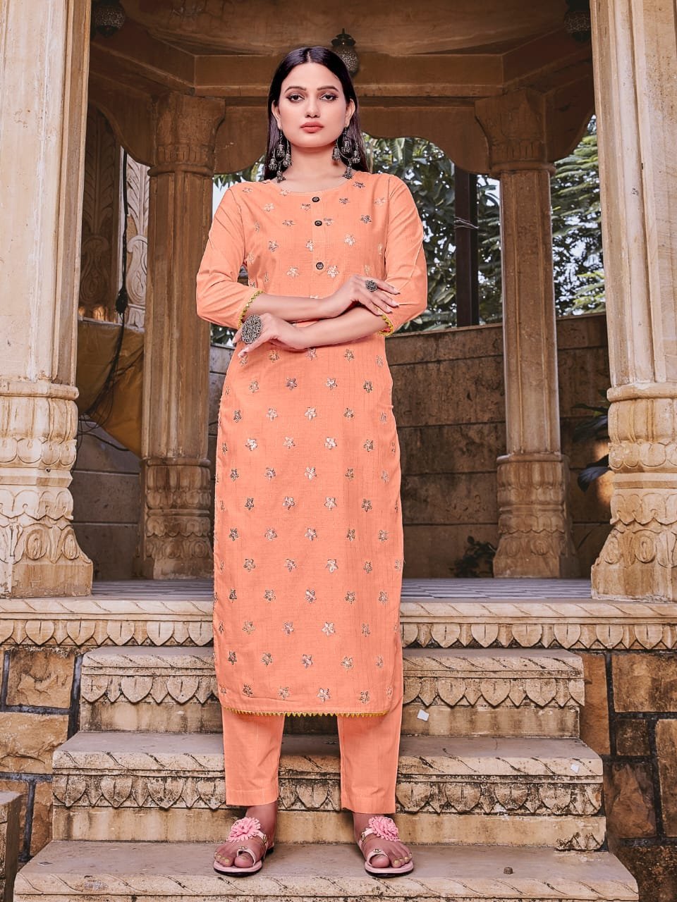 Straight Kurta with pants Set for Women