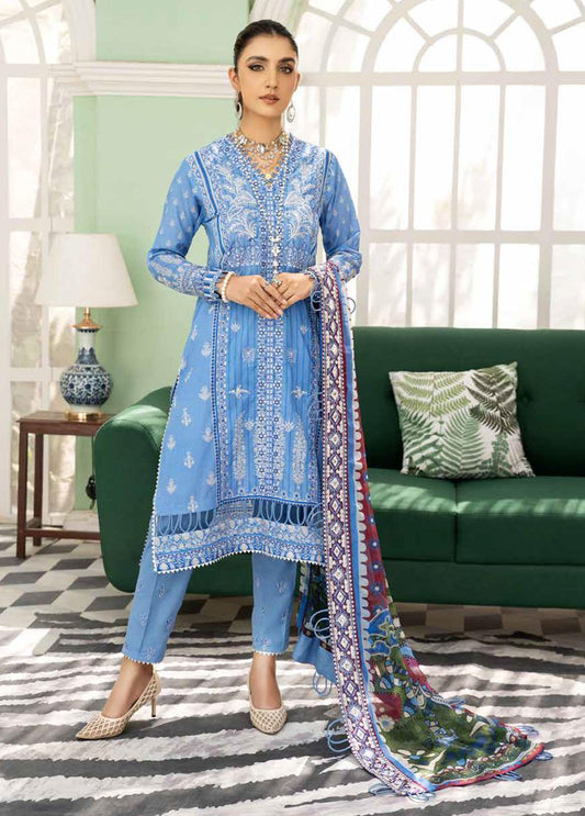 Tehzeeb Riaz Arts Chikankari Embroidered Lawn Suits Unstitched