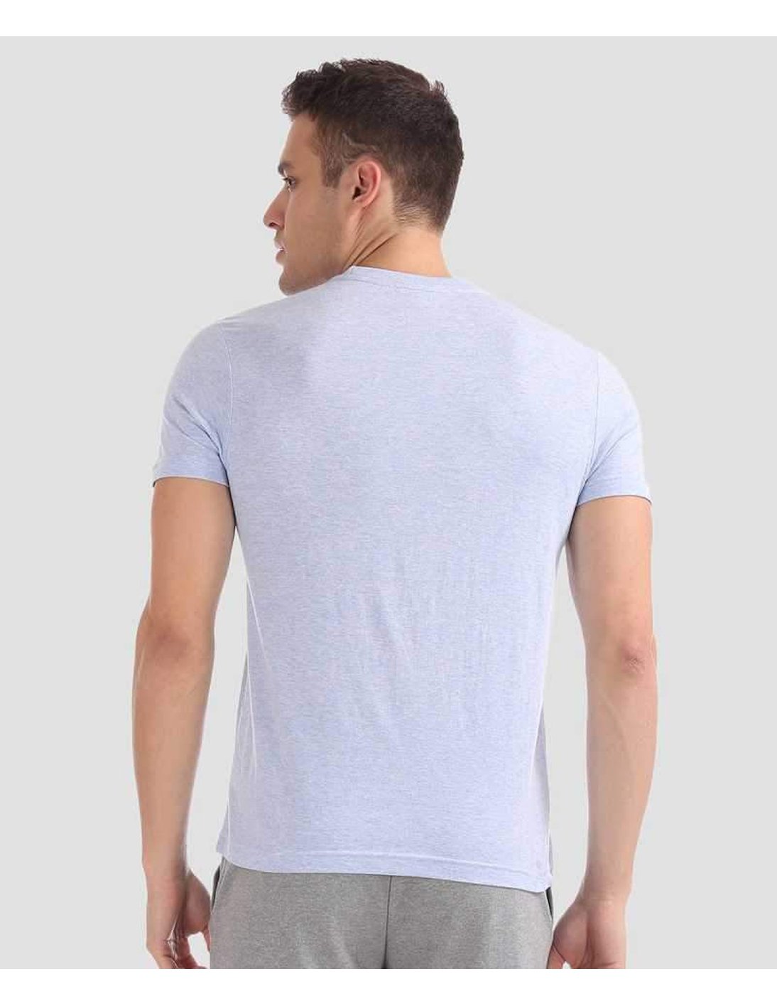 U.S. Polo Assn. Cotton Casual Blue T-shirt For Men - Stilento