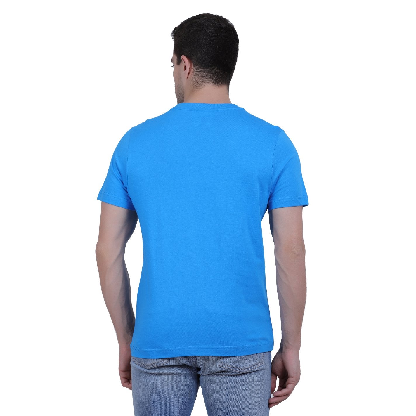 U.S. Polo Assn. Cotton Casual Blue T-shirt For Men - Stilento