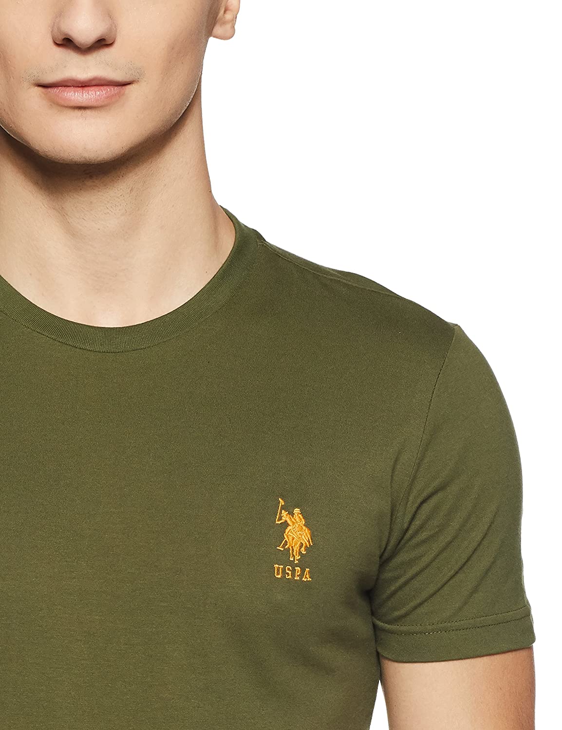 U.S. Polo Assn. Cotton Casual Green T-shirt For Men - Stilento