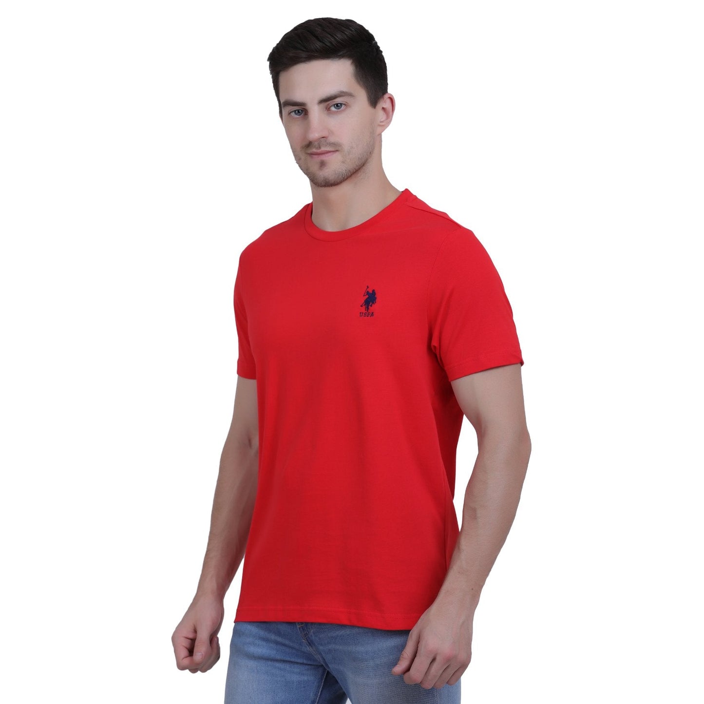 U.S. Polo Assn. Cotton Casual Red T-shirt For Men - Stilento