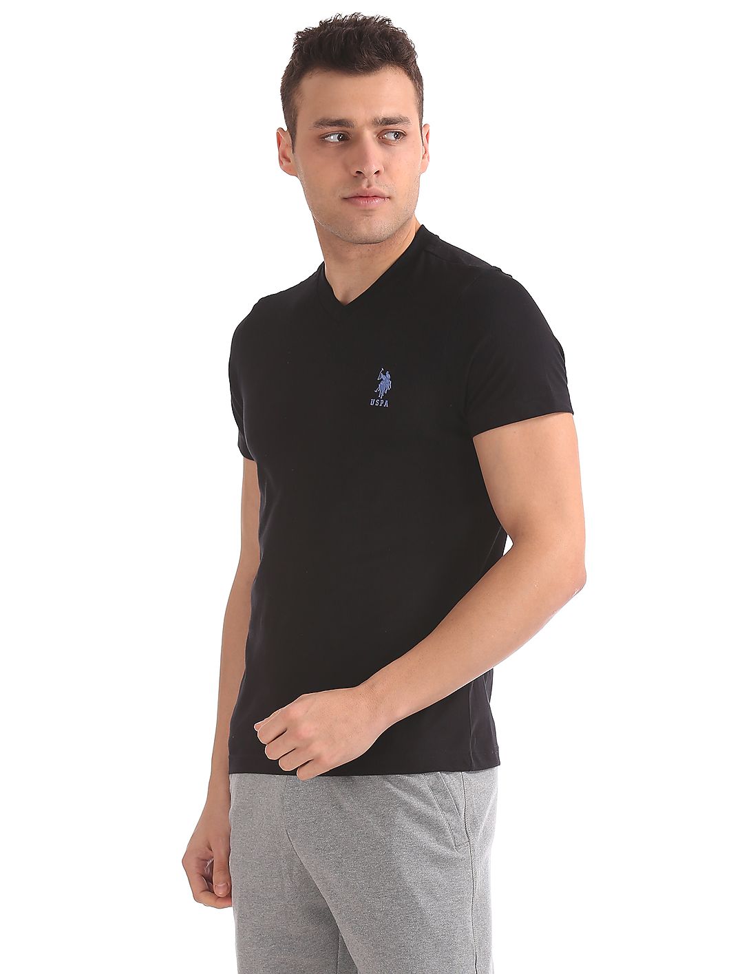 Us polo v 2024 neck t shirts