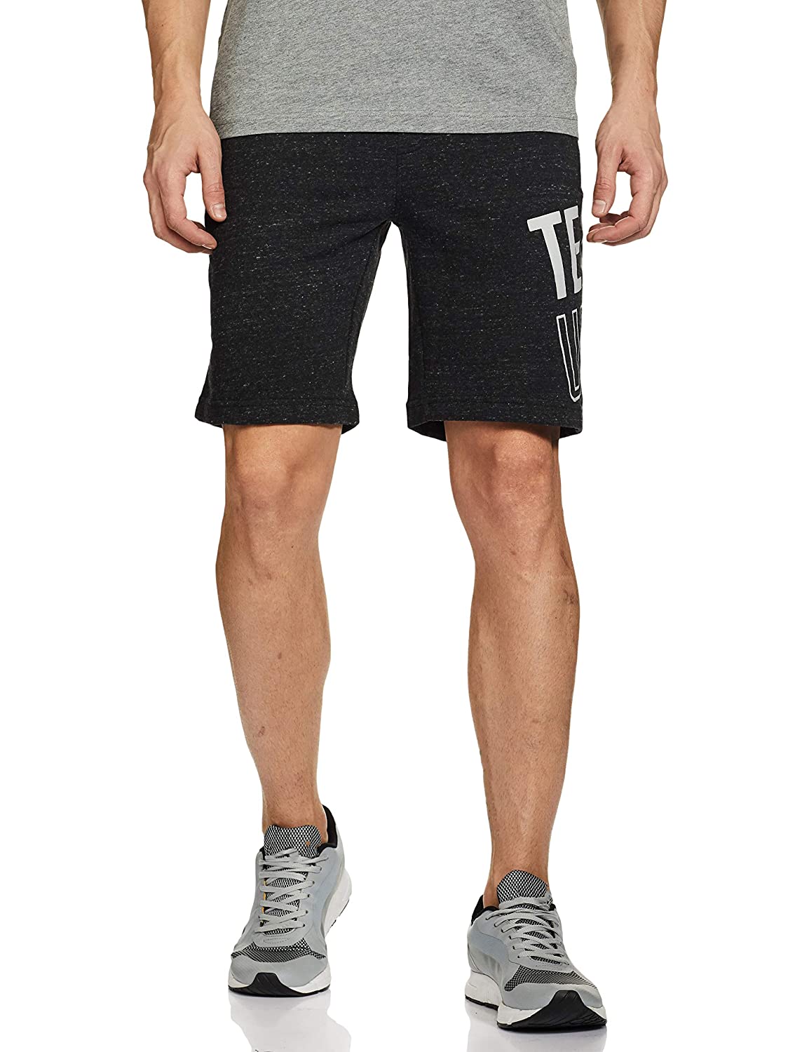 US Polo Cotton Black Printed Boxer Shorts for Men
