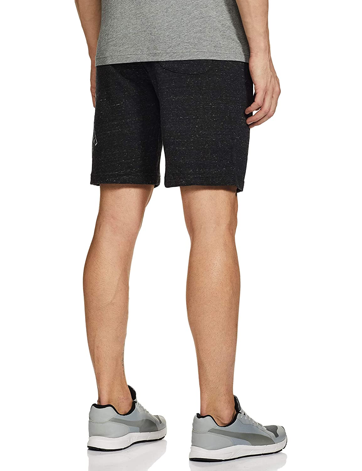 U.S. Polo Cotton Black Printed Casual Wear Bermuda Shorts For Men - Stilento