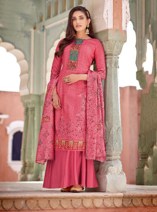 Unstitched Cotton Pakistani Karachi Suits Dress Material with Dupatta - Stilento