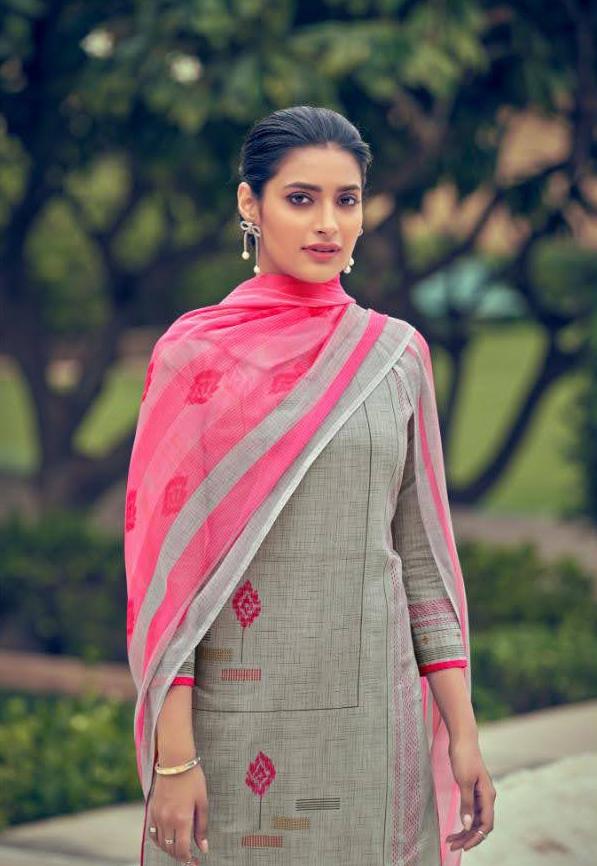 Unstitched Lawn Cotton Pakistani Suits Dress Material - Stilento