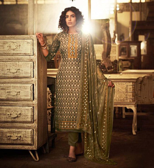 Unstitched Pashmina Winter Salwar Suit Set for Women