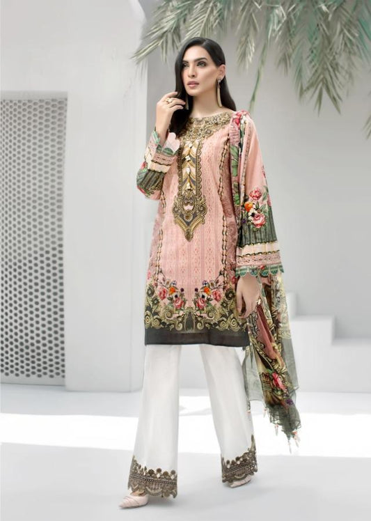 Unstitched Pure Cotton Karachi Salwar Suit Dress Material