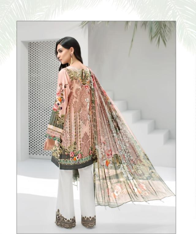 Unstitched Pure Cotton Karachi Salwar Suit Dress Material - Stilento