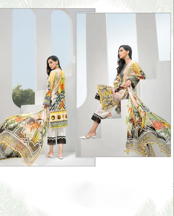 Unstitched Pure Cotton Pakistani Salwar Suit Dress Material - Stilento
