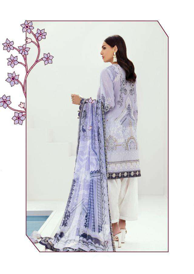 Unstitched Purple Jam Satin Pakistani Style Suits With Embroidery Patch - Stilento