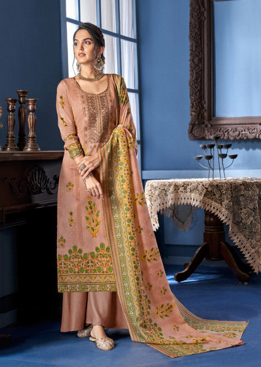 Unstitched Salwar Suit Dress Material With Cotton dupatta
