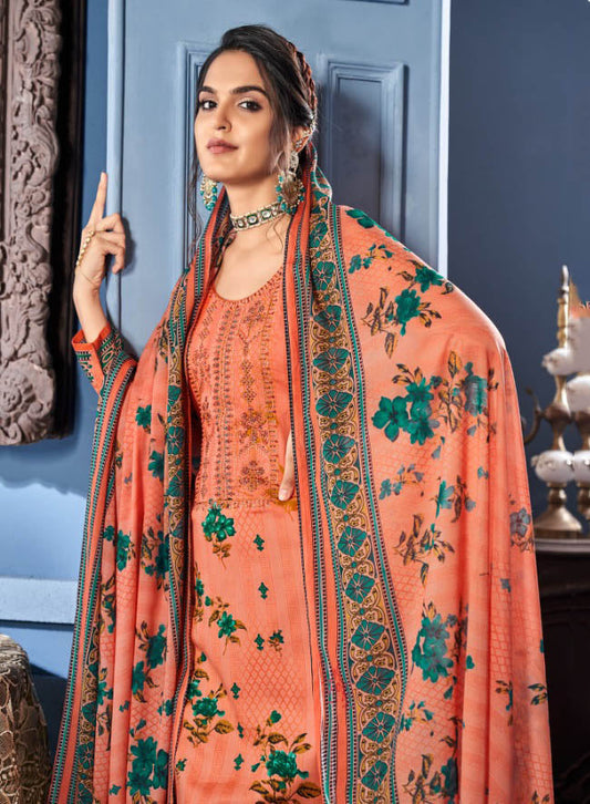 Unstitched Salwar Suit Dress Material With Cotton dupatta