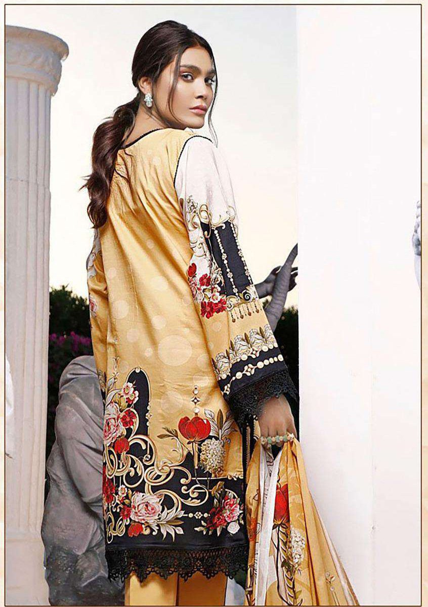 Unstitched Woman Brown salwar kameez Cotton Dress Material - Stilento
