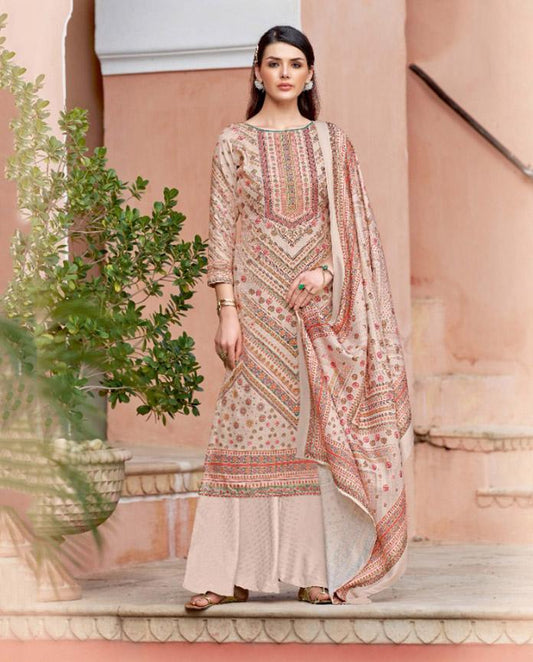 Unstitched Woolen Pashmina Winter Women Suits Set